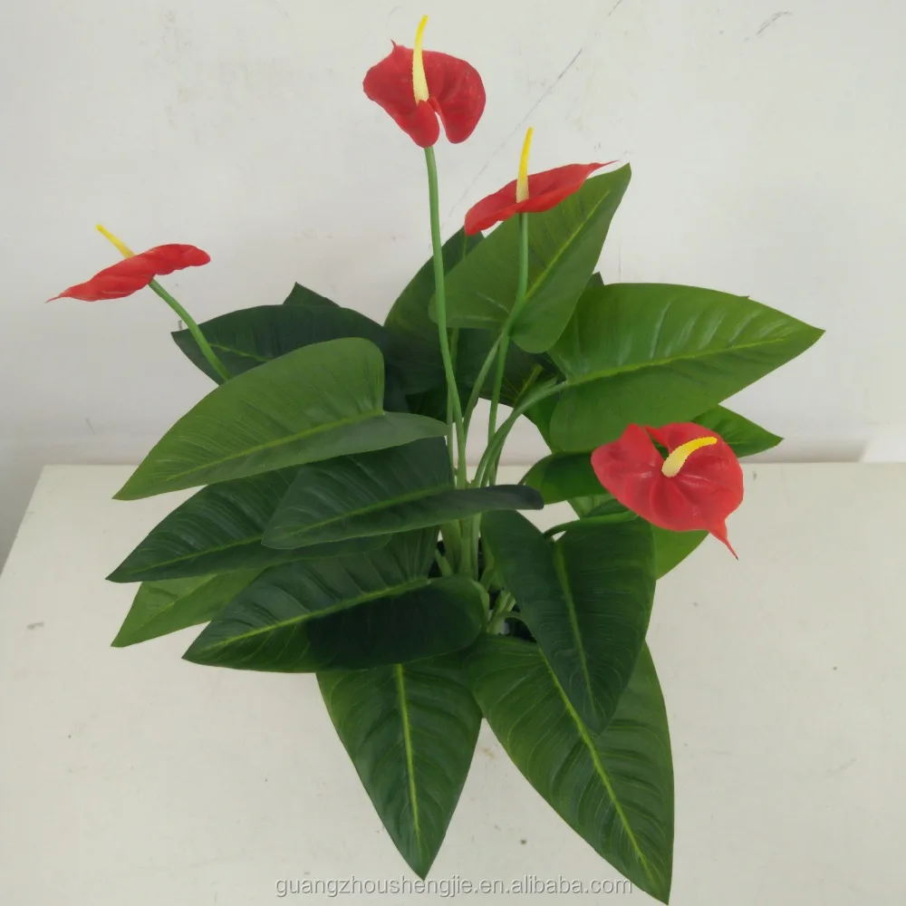 Hot sales anthurium artificial flowers anthurium plants for sale centerpiece flower