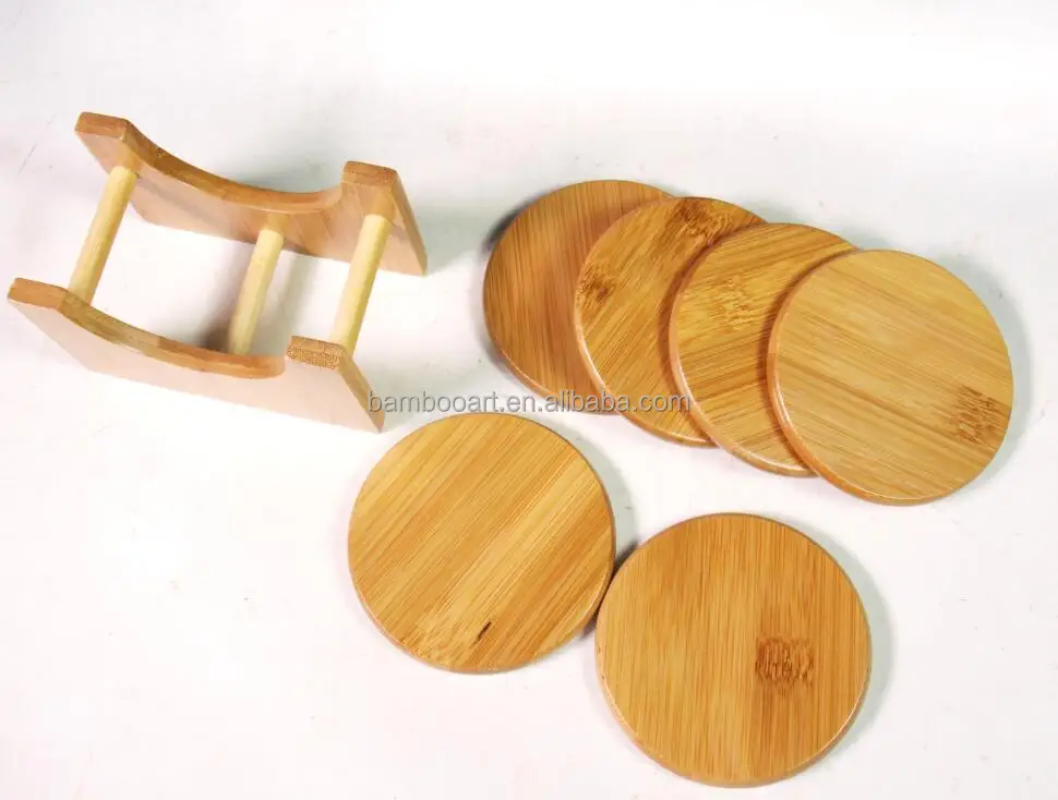 bamboo coaster set