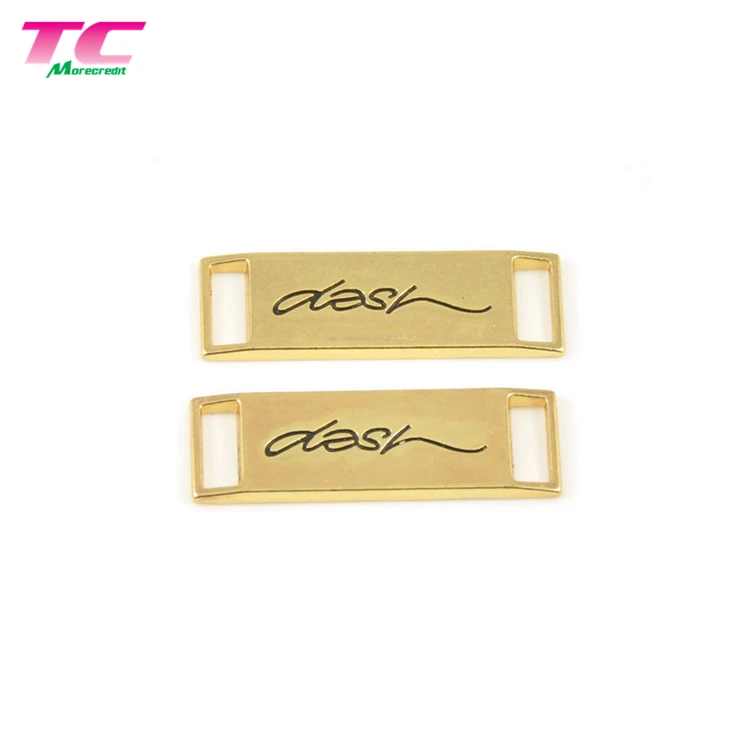 China Supplier small metal tag with custom logo tags sewing round