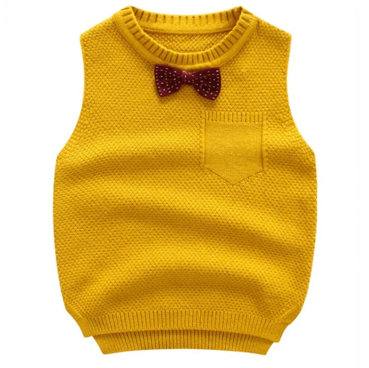 
Wholesale kids boy girl cotton vest coat new British sleeveless sweater 