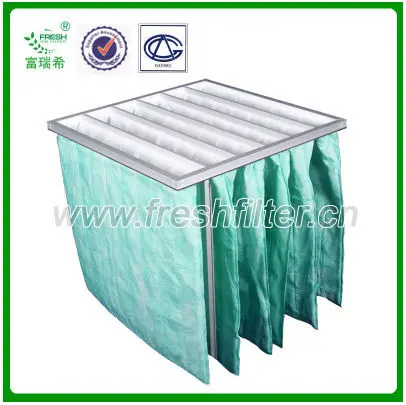 F6 pocket air filter types ahu filter of synthetic fiber