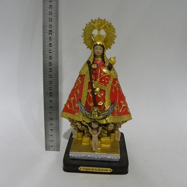 
Catholic resin Virgin of the Mountain statue for decoration 