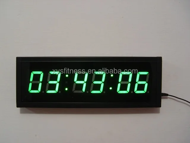 
6 digit 4 inch LED Interval fitness Repeating digital timer 