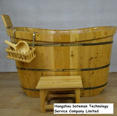 Wooden hot sale with environmental glue and varnish practical bath tub cedar wood