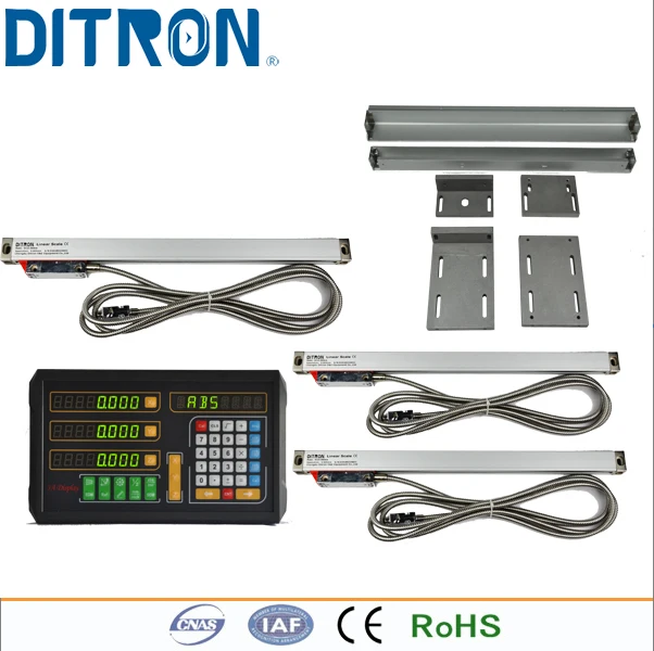 Professional Ditron Digital Readout(DRO) D100 with Linear Scale/High Accuracy Optical Linear Scale System