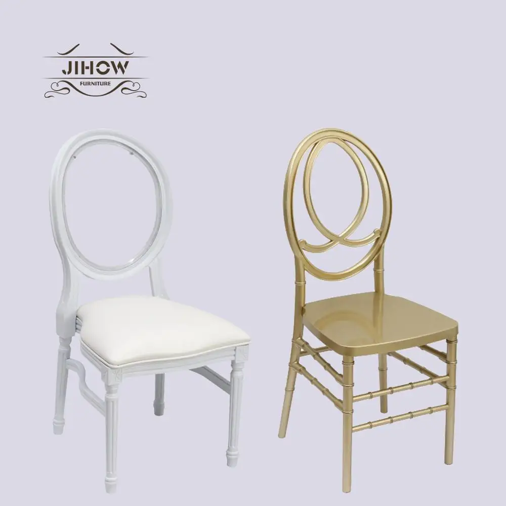 Factory direct new design white wedding ghost louis chair