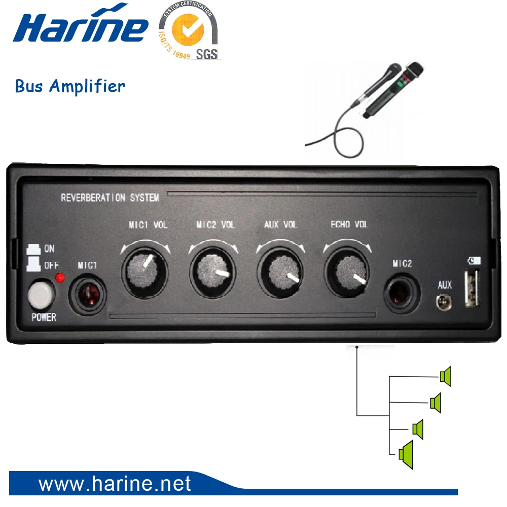 
4x45 w Max power DC12V 24V car amplifier car stereo 