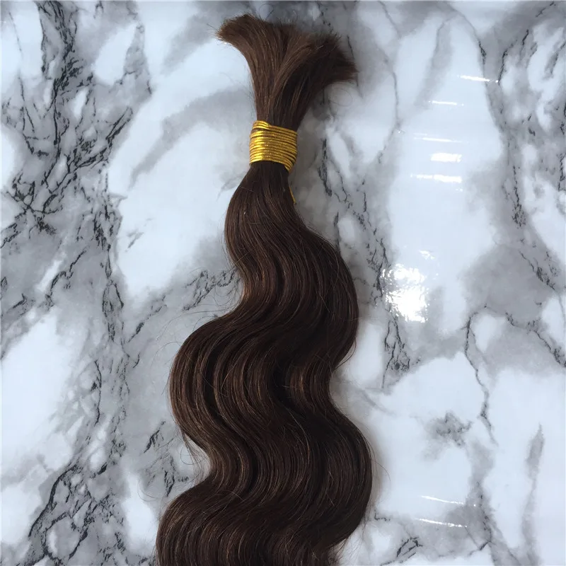 
Wholesale Price #2 Color Braiding Hair Bulk Body Wave Hair Bulk 