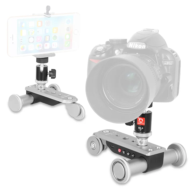 Professional Foldable Motorized Equipment Accessories Aluminum Slider Tripod Track Wheels Table DSLR Video Camera Dolly