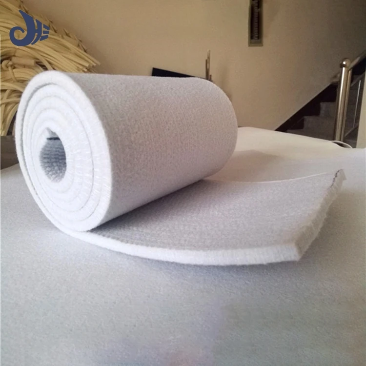 10 мм белый неслойный высококачественный иглопробивной войлок промышленный полиэфирный войлок