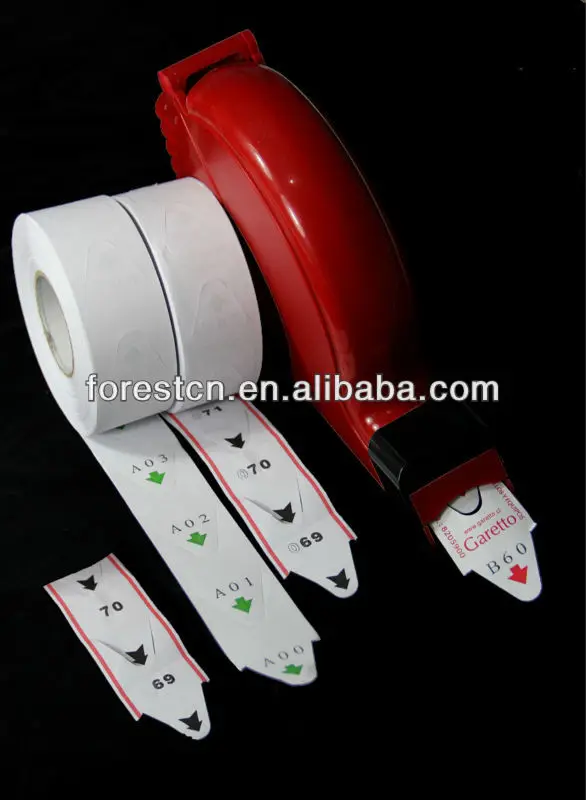 2000pcs/roll 001~999 repeat paper queue ticket roll