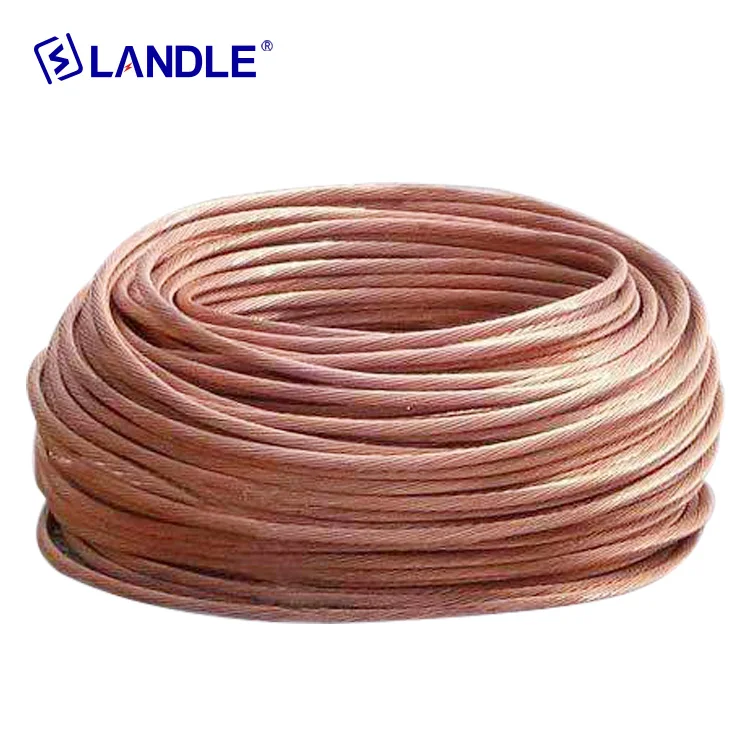 Conductivity 21%  30%  40% IACS CCS Copper Clad Steel Stranded Wire for Earthing Wire or Grounding Wire