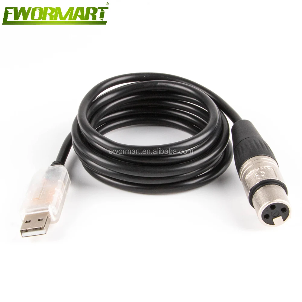 FTDI USB Rs485 XLR Dmx512 Stage Lighting microphone Controller Cable