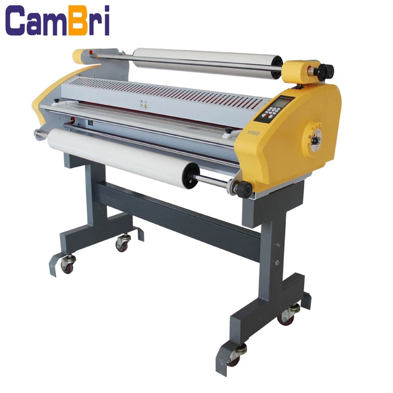 
1100 mm single and double sides hot and cold roll to roll lamination machine 