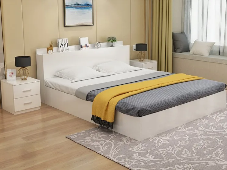 melamine furniture latest designs double bed with good price