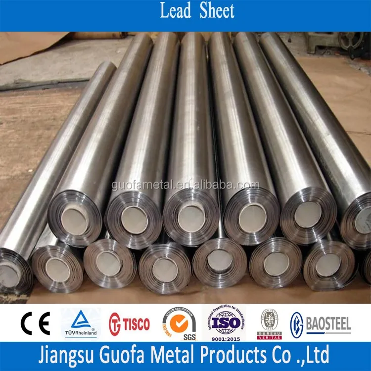 99.994% Pure Shielding Pb1 Lead Sheet Metal For X-Ray Protection Price