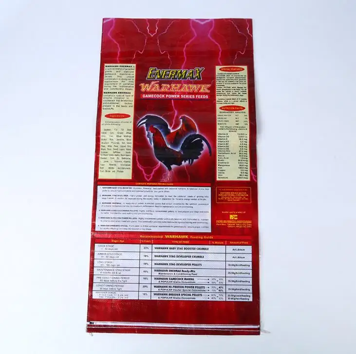 
polythene bags 50lb woven plastic fodder seeds forage grain wheat flour bean used feed bags 