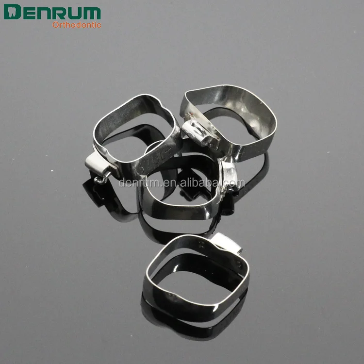 
Denrum Dental orthodontic materials and instruments Molar Bands With Tubes Lingual Sheaths 