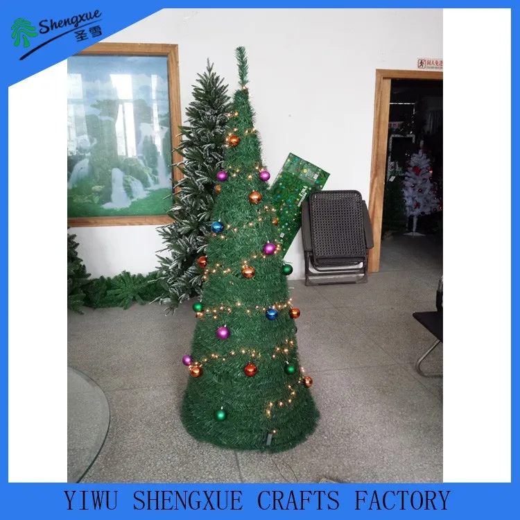 
christmas pop up tree with led light ball decorations 