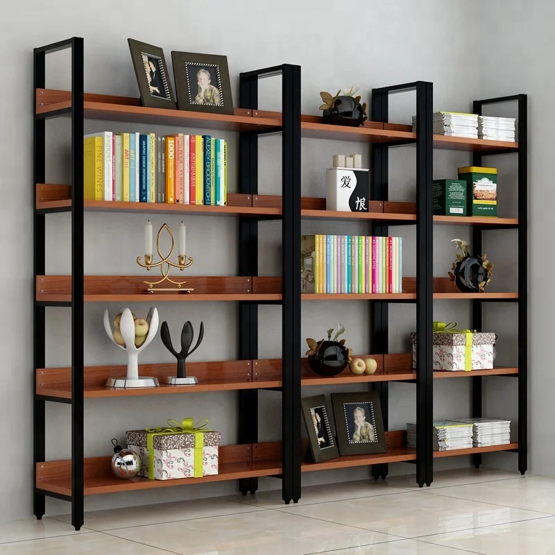 used  bookcase modern metal bookshelf dividers for library decorate