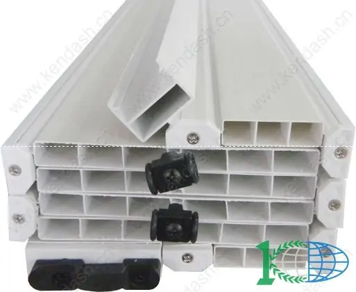 Room divider rail pvc wall panel plastic accordion door