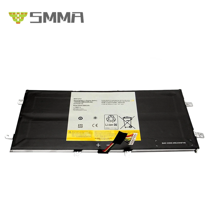 14.8V 2840Mah 42Wh L11M4P13 internal laptop battery for lenove IdeaPad Yoga 11 Yoga 11S Notebook PC