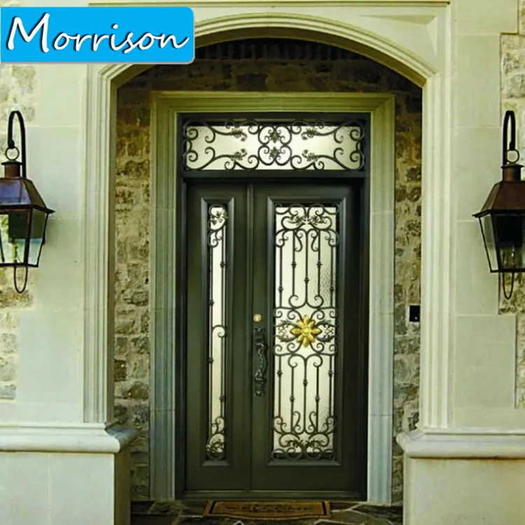 Высокое качество самые прочные фантазии из кованого железа безопасности одной