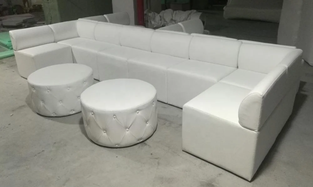 wholesale white leather modular event sofa