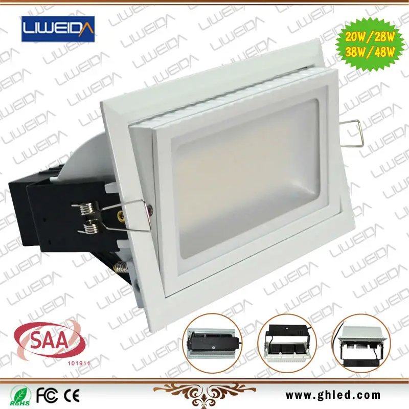 индикатор прямоугодьные светильник с оребрения радиатор