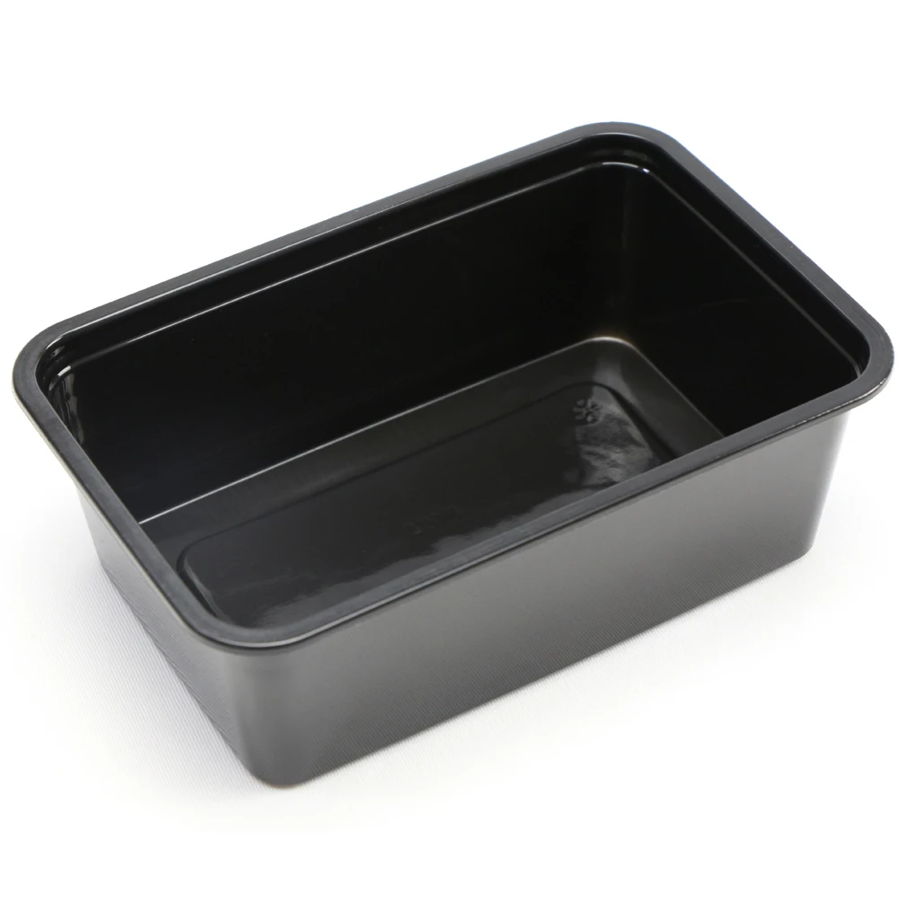 750ml Rectangular Frozen Safe Disposable Plastic PP Food Containers With Lid