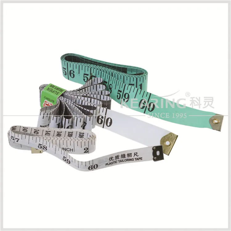 Chinese economical flexible measuring tape 150cm length 2cm width / with metric and inch scale on each side # HD1520