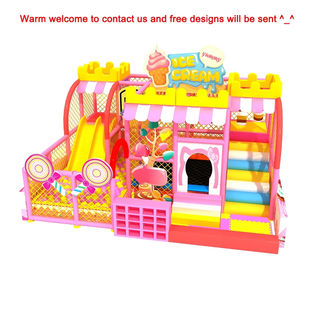 Large kids toy indoor pool slide playground plastic slide children indoor soft play centre for commercial