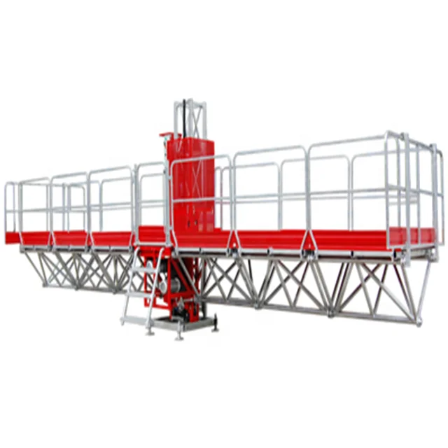 Construction lifting table aerial working platform windows cleaning gondola machine mast climber
