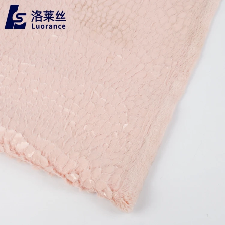 wholesale white synthetic faux fur fabric