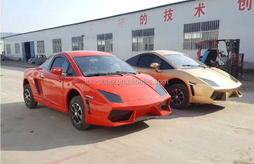 Super Cool 4 Wheel Low Speed Electric 72V 4000W Car, New Energy Adult Electric Automobile Vehicle, China Factory Cheap Car