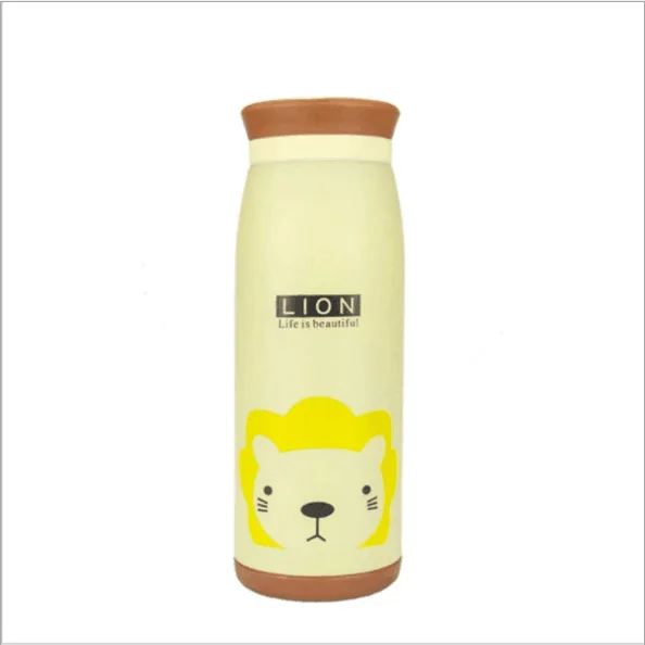 Cartoon Kids Thermos Vacuum Insulated Belly Cup Water Bottle Straight Flask Tumbler Stainless Steel Insulated Drinking Thermos