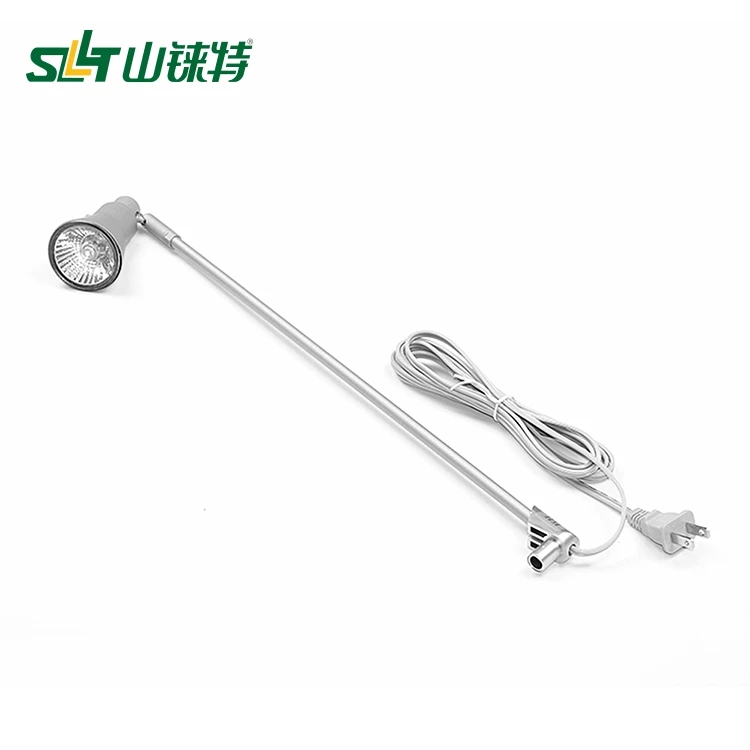 Trade show halogen light, exhibition halogen long arm light, booth pop up system, 380Lm, 50W, 110V/220V.