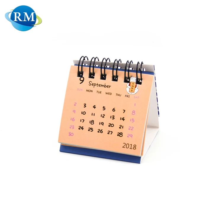 
Popular Student Custom Folding Paper Desk 365 Day Calendar 