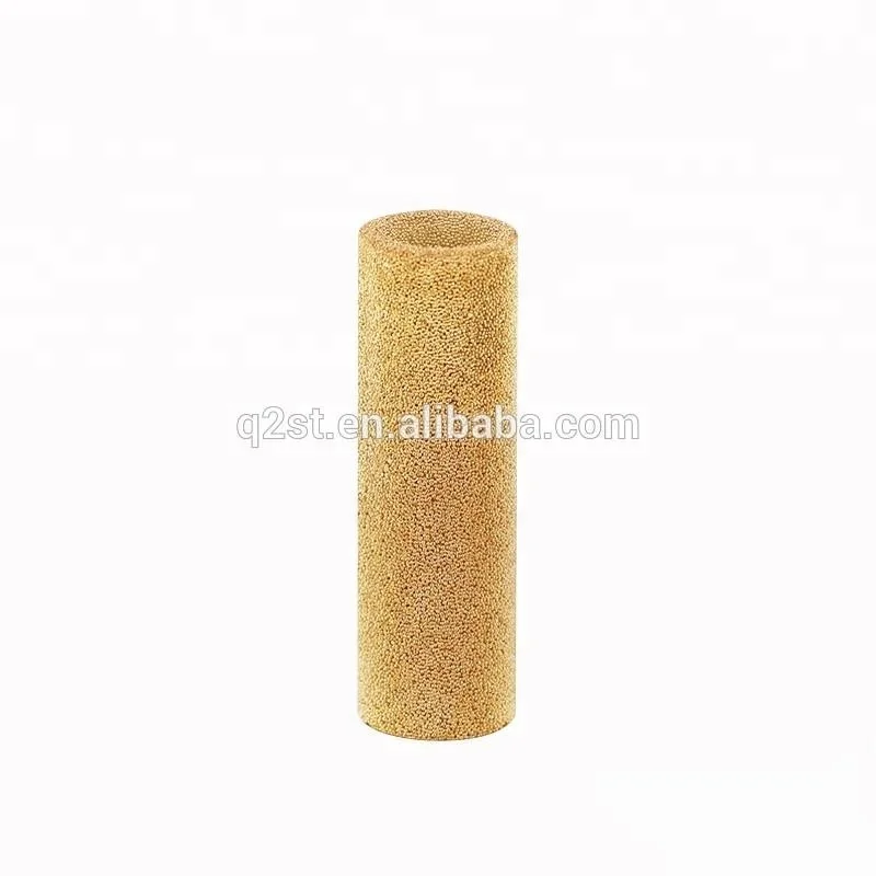 0.5-2-100micron sintered bronze powder stainless steel porous Strainer Pipe