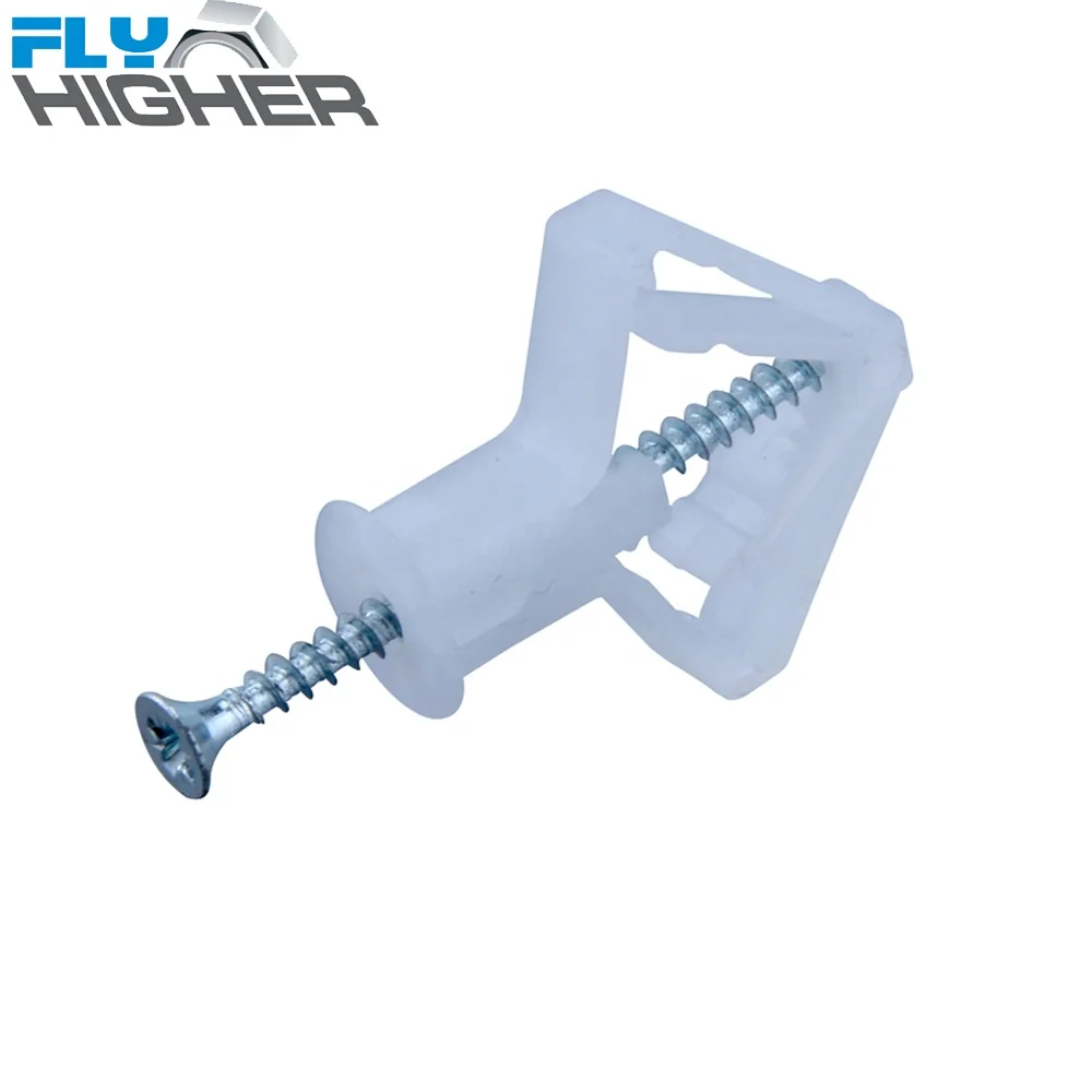 Butterfly type plastic toggle anchor/Plastic Gypsum board Anchor /Toggle Clasp anchor