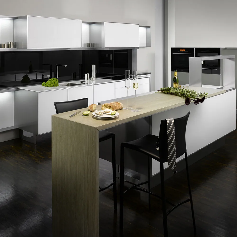
Modern modular kitchen built in design with island for sale 
