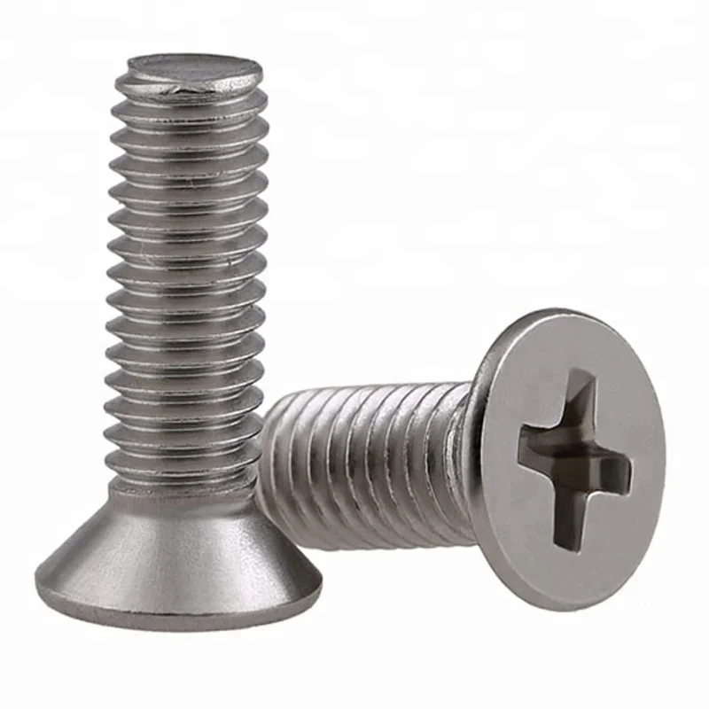 M8 M20 Stainless Steel SS 316 A4 70 80 Phillips Flat Head Machine Screw
