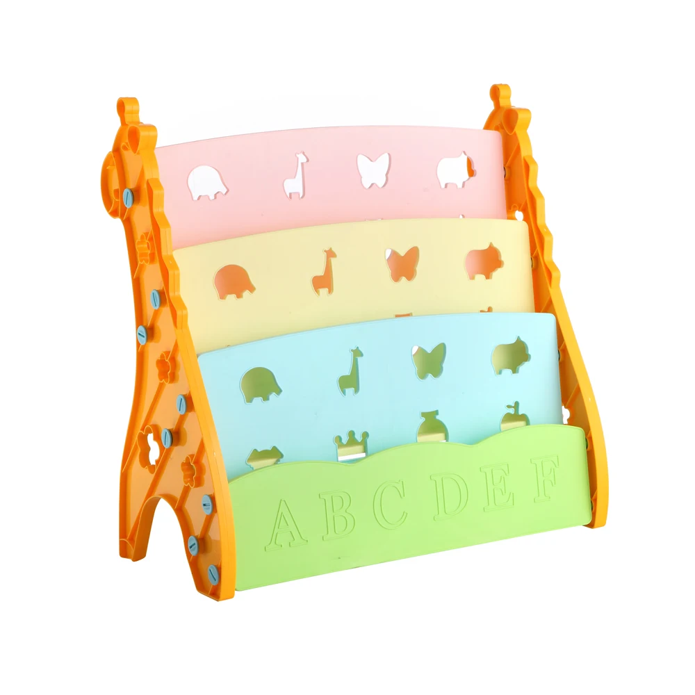 Colorful Baby Cheap Plastic Bookrack/Bookcase
