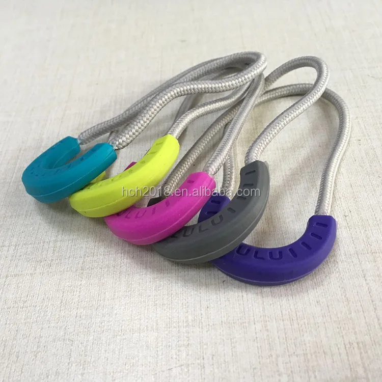 Custom rubber U shape zipper pull