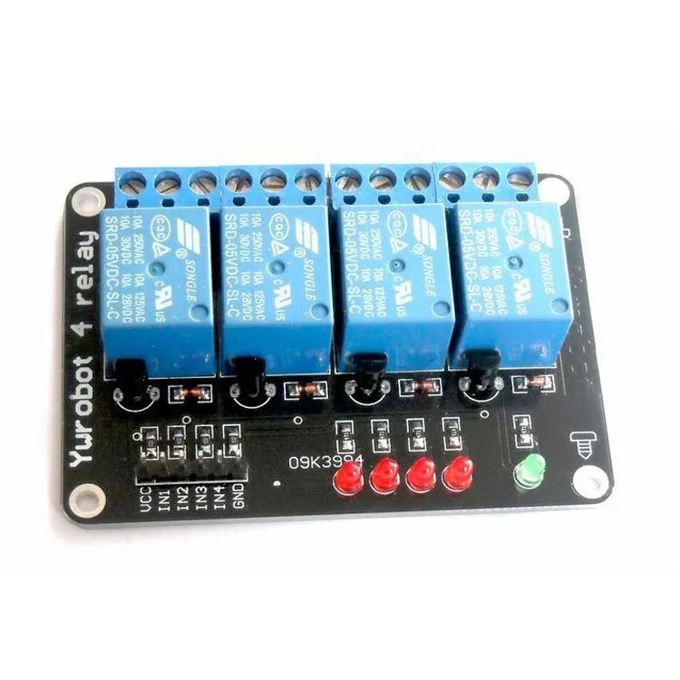 Microcontroller Development Board 4 Channel Relay Expansion Board Support AVR/51/PIC