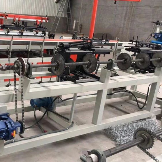 Fully Automatic Single Wire Mesh Making Chain Link Fence Machine For Sale