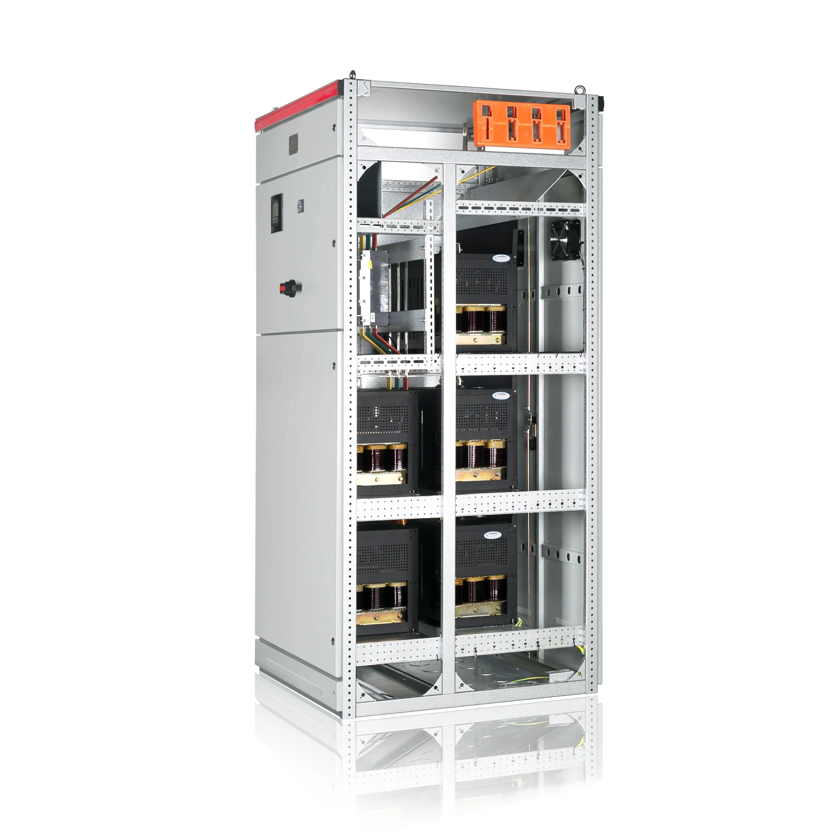 Low voltage capacitor bank panel with Thyristor switch