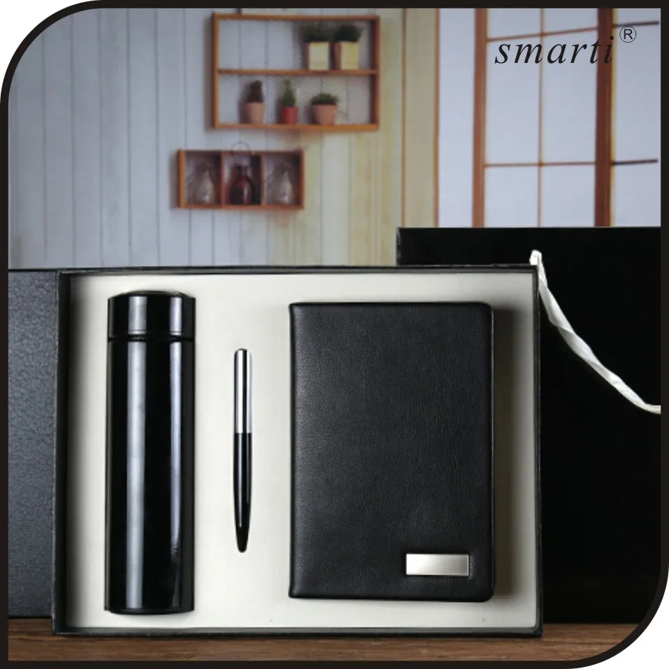promotional notebook and mug gift set for business