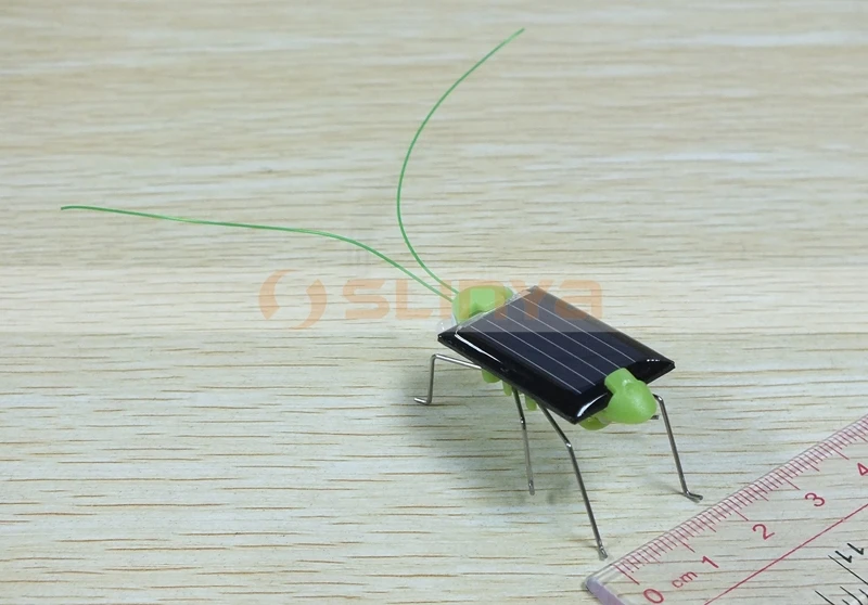 1V 70ma Solar Panel Robot Promotional Grasshopper Toy