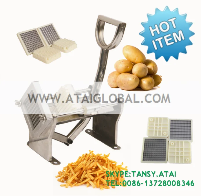 нержавеющей стали руку используем свежие картофельные чипсы резак